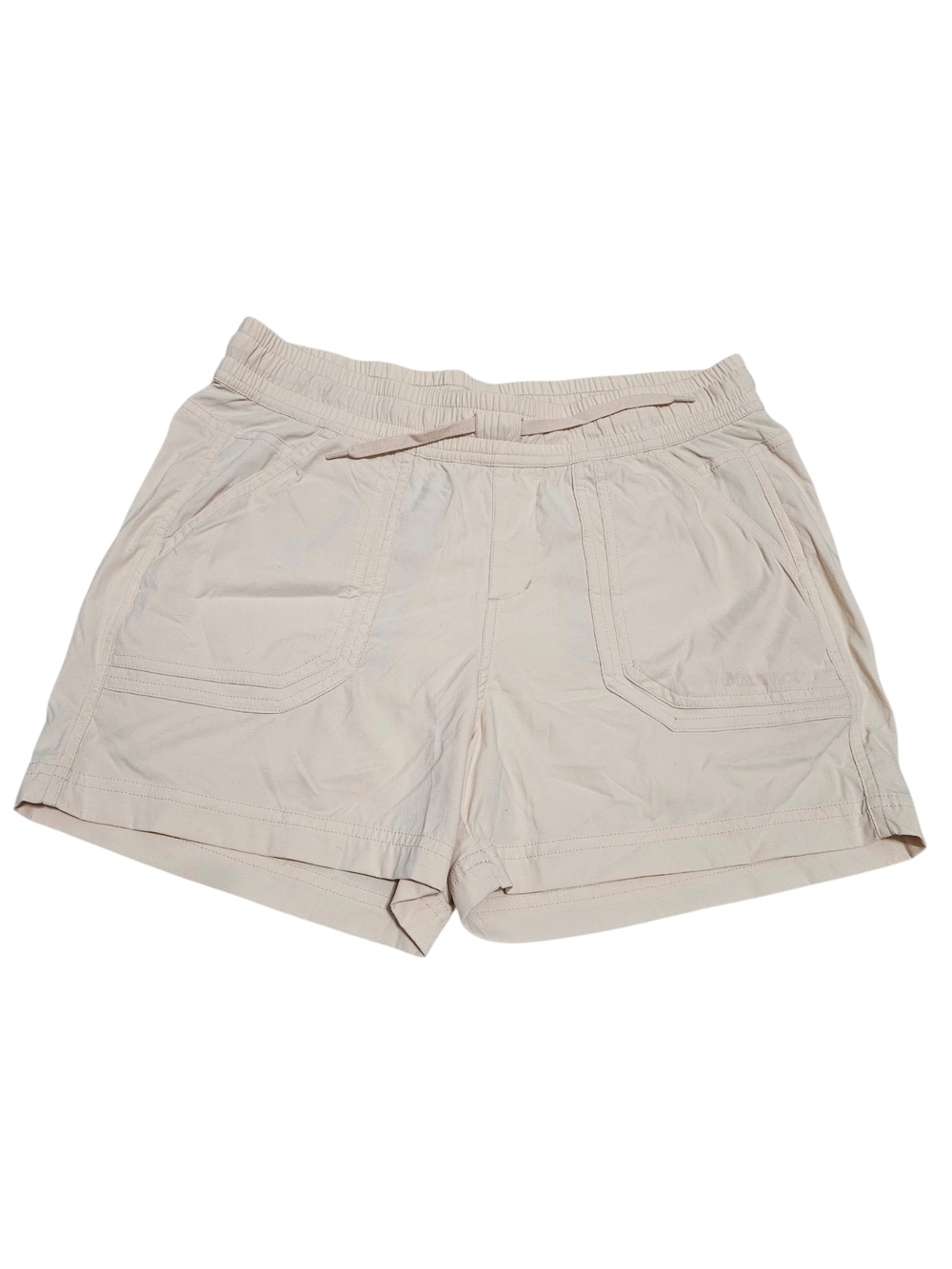 Marmot Womens Drawstring Shorts in Light Beige